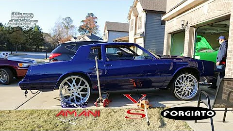 WhipAddict: Amani Forged 26s VS Forgiato 24s on The Freshly Painted Custom Blue Monte Carlo SS!