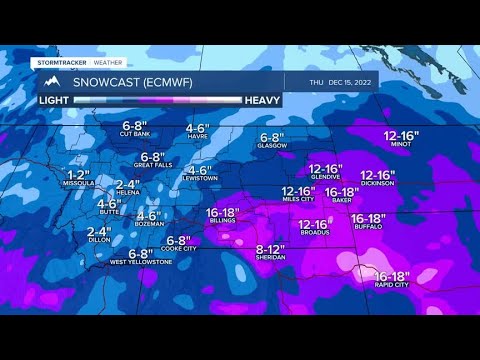 Monster snow storm to impact the western US - YouTube