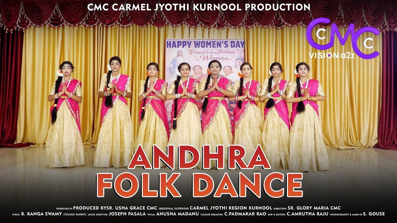ANDHRA FOLK DANCE //International Women's Day //#classicaldance #danceform