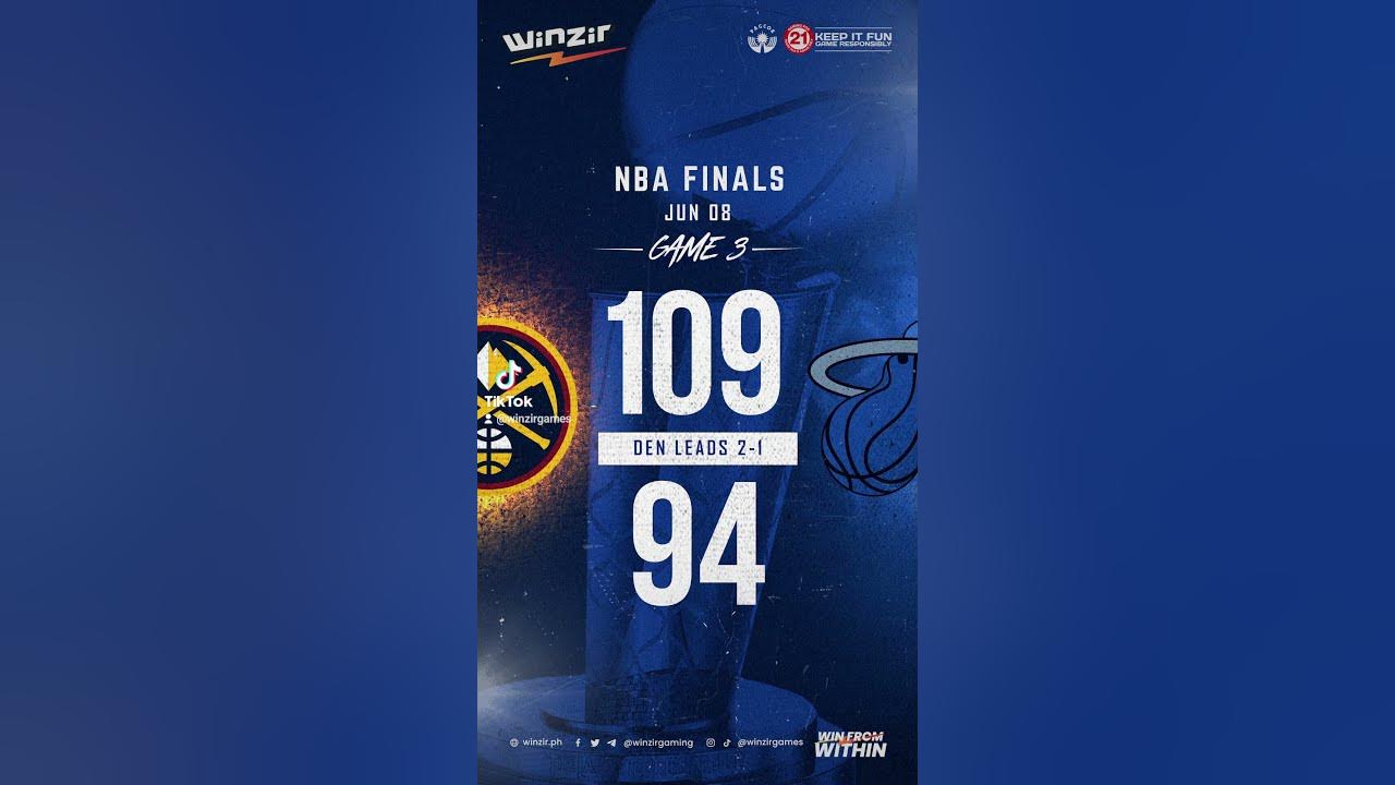 NBA Finals Game 3 Result Miami vs Denver YouTube