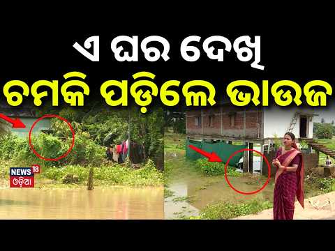 ଏ ଘର ଦେଖି ଚମକି ପଡ଼ିଲେ ଭାଉଜ! Maidan Re Bhauja |Odisha Flood News |Weather Update |Ground Report |N18V