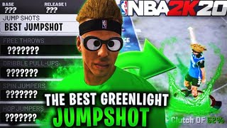 NEW BEST GREENLIGHT JUMPSHOT NBA 2K20! HIGHEST GREEN PERCENTAGE JUMPSHOT REVEALED! NEVER MISS AGAIN!