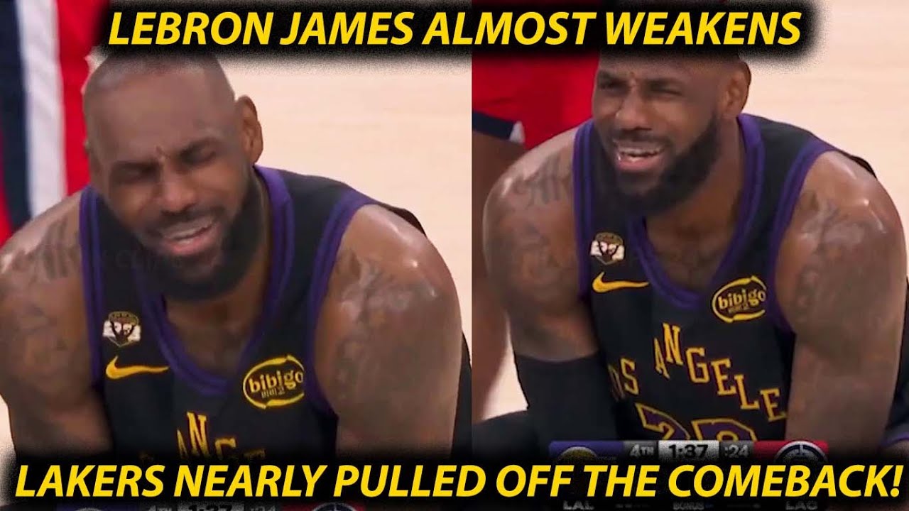 LeBron James almost WEAKENS 😱 after Rui Hachimura’s play! Lakers nearly pulled off the comeback!
