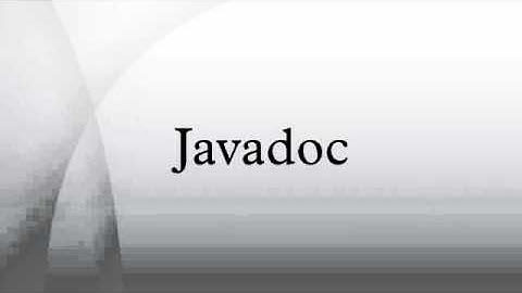 Javadoc