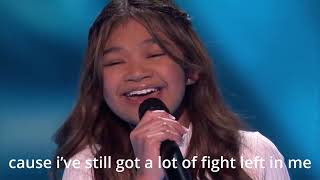 Video thumbnail of "Fight song|| AngelicaHale||AGT Champion"