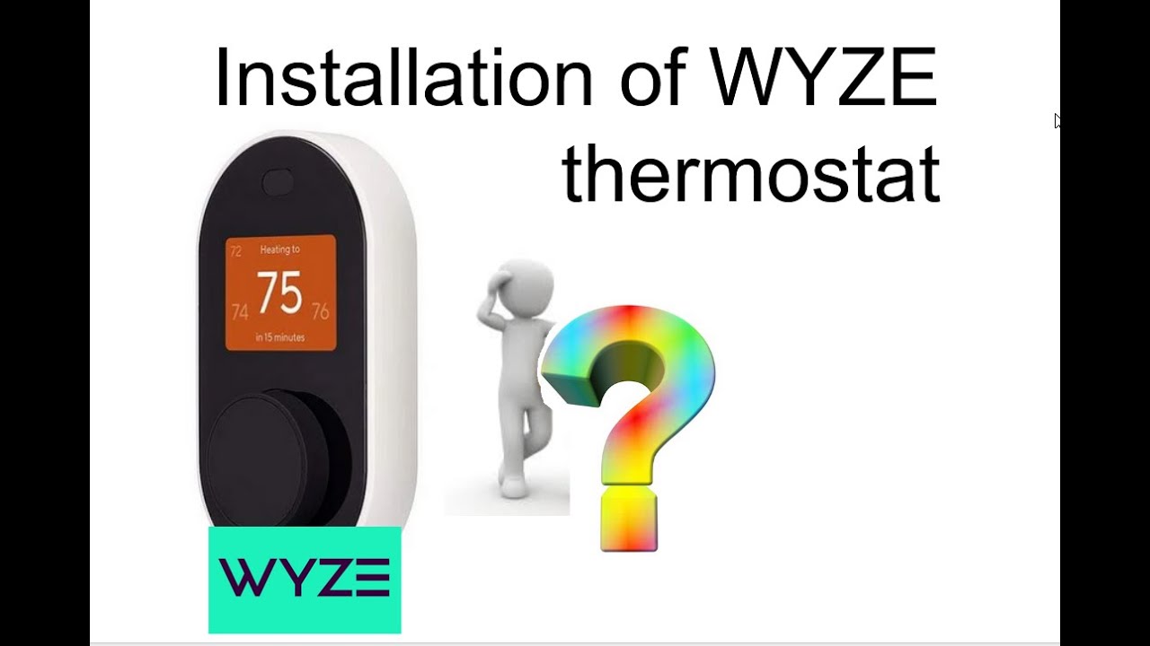 Wyze Thermostat Installation of Wires YouTube