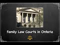 Family Law Courts in Ontario Part 1