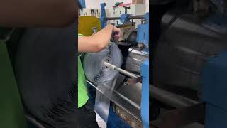 The covering process of press rolls applied in the paper making industry#pressroller #rubbercovering