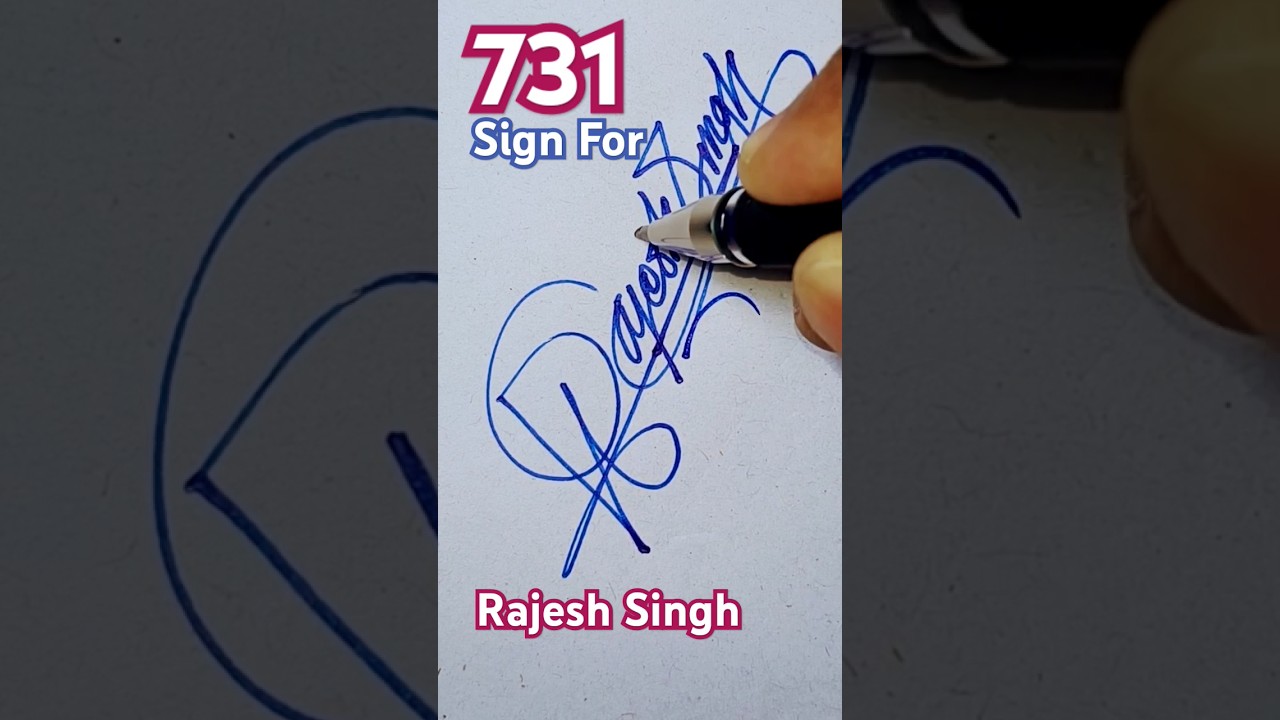 ❤️✒️Title: "Scribble Mastery with Ramesh Singh: Unveiling Unique Sign Style 🖊️🎨