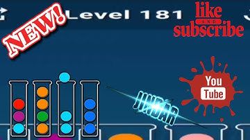 Ball Sort Puzzle Level 181 Color Sorting Games Level 181