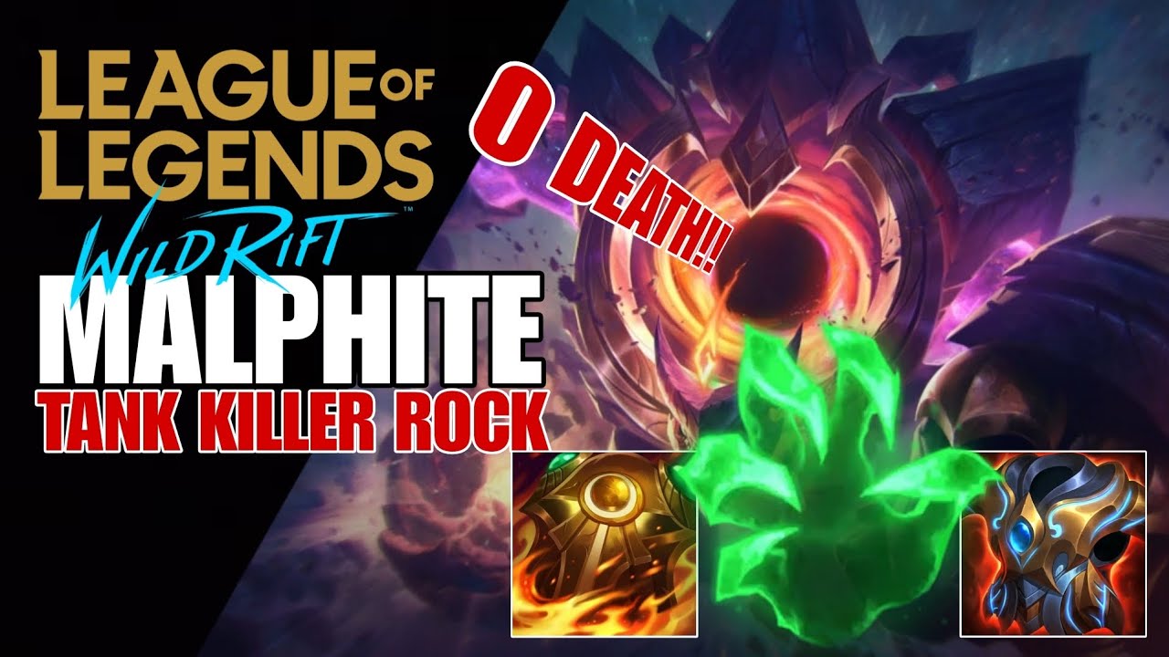 WILD RIFT: ( SEASON 12 ) MALPHITE TANK THE MOST POPULAR CHAMPION EASILY PLAY