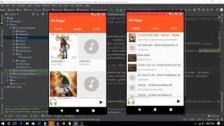 Android Audio Player like google music player || Set up audio list in recyclerview  | part 2 screenshot 1