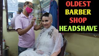 Headshave straight razor | Indian women in barber shop | Feedfit girl Richa new vlog | Female 2021