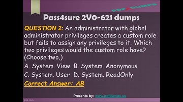 Pass4sure 2v0-621 dumps