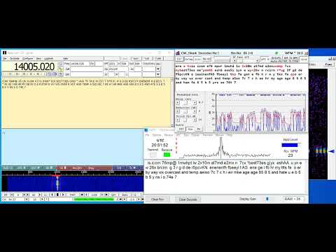 CW decoders.  A comparison between Fldigi, CWTY and CW_Shark.