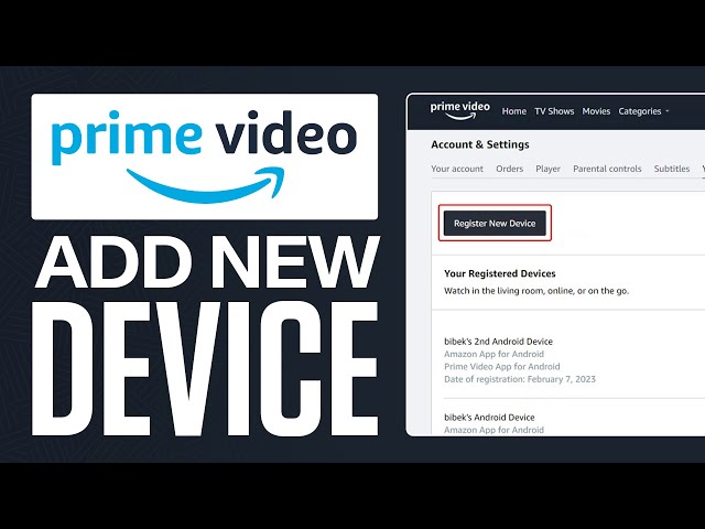 How to Register a Device on  for  Prime