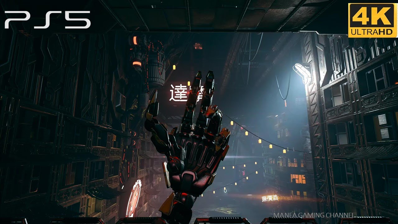 Ghostrunner PS5 Gameplay - March 2022 PS Plus Games 4K 60 fps