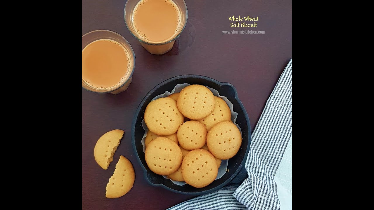 Whole Wheat Salt Biscuit Recipe Bakery Style YouTube