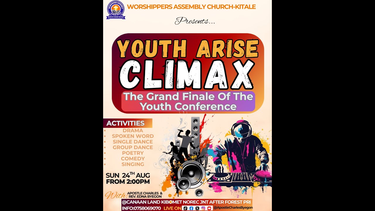 YOUTH ARISE CLIMAX THE GRAND FINALE OF THE YOUTH CONFERENCE || 24TH AUG ...