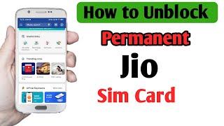 how to unblock permanent jio sim card