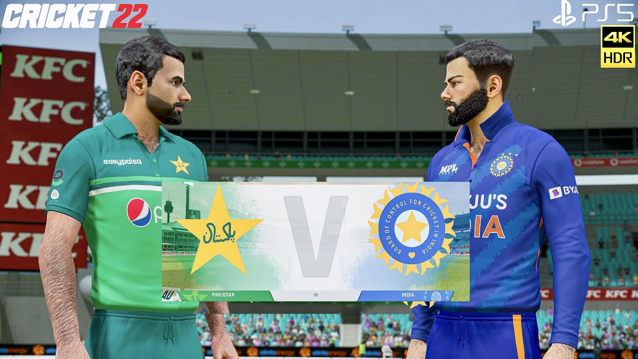 Cricket 22 PS5 Gameplay | India Vs Pakistan | 4K HDR | Most Thrilling ...