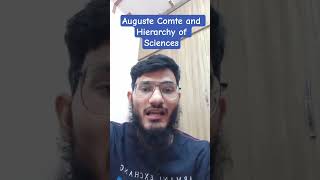 Auguste Comte & Hierarchy of Sciences #shortsfeed #shorts #augustecomte #ugcnetsociology #sociology