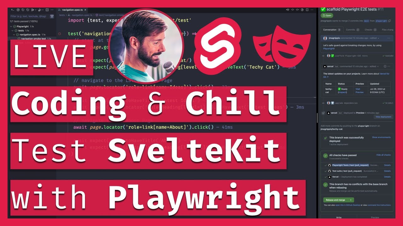 Test SvelteKit with Playwright 🧪 LIVE Coding & Chill - YouTube Test Sveltekit With Playwright 🧪 Live Coding & Chill - Youtube