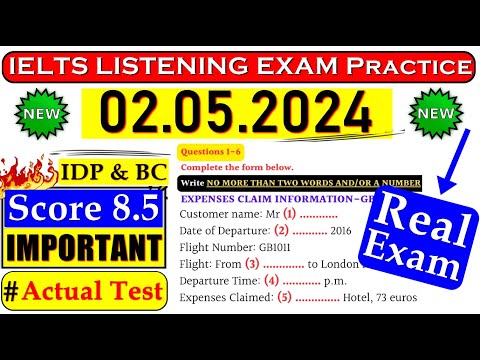 Ielts Listening Practice Test 2024 With Answers | 02.05.2024