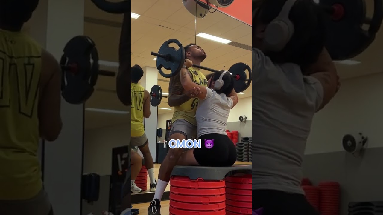 Boyfriend tries WORKOUT GYM RIZZ on me