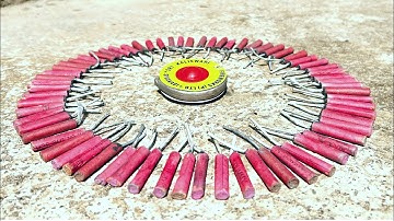 Chakri in Red Bijli Crackers Circle | Crackers Experiment | crackers testing video | patakhe dikhaen