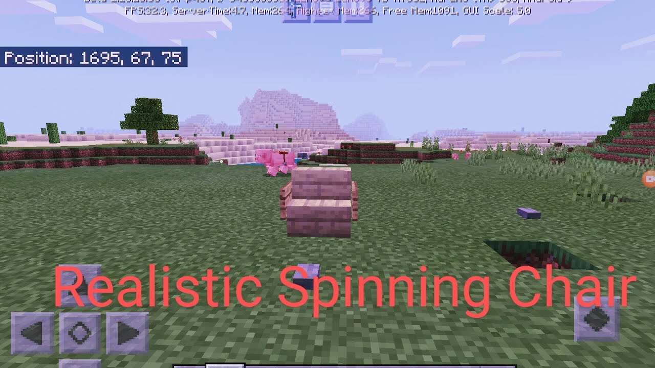 How To Make A Realistic Spinning Chair In MCPE[Minecraft Pocket Edition] YouTube