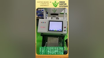 Coffee Beans Colour Sorter AI 1 chute 64 channels