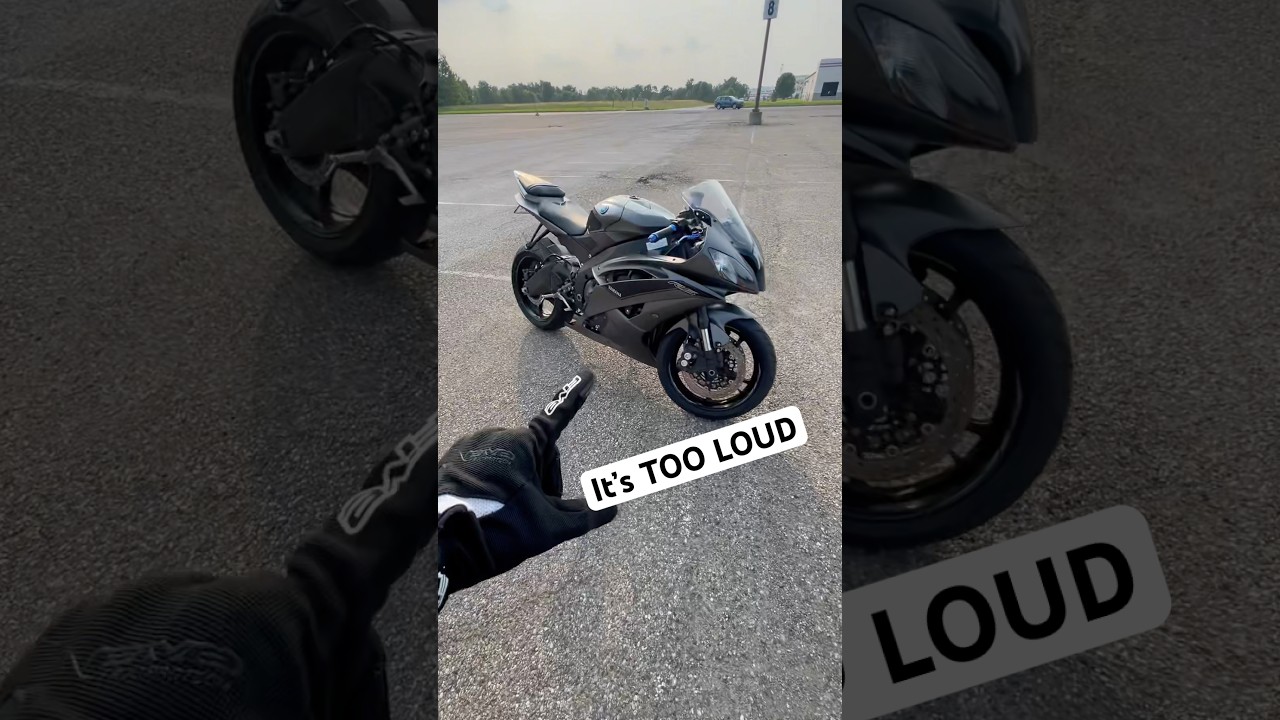 Yamaha R6 straight piped!! (Headers only) 