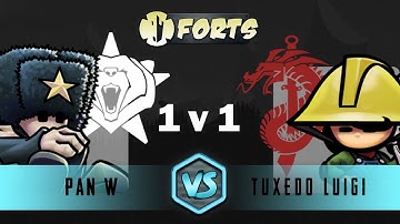 [Cast] Pan vs TuxedoLuigi - 1v1 Ranked Forts RTS - Gameplay