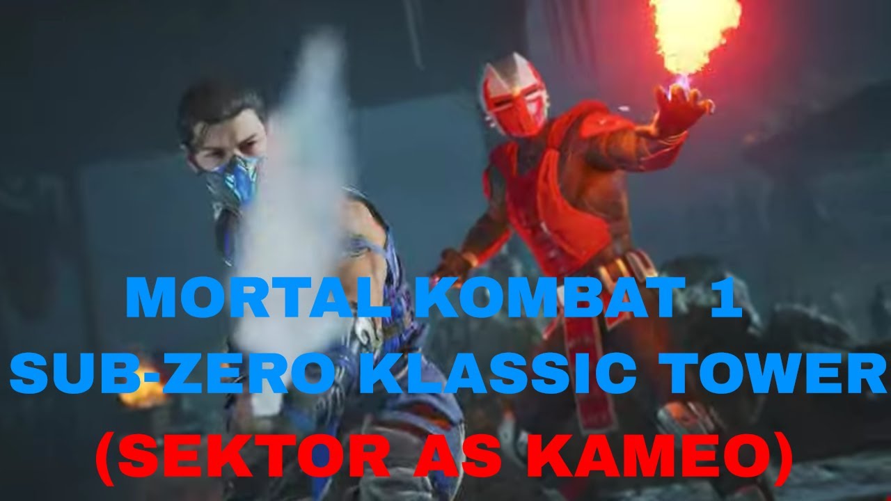 Mortal Kombat 1 Sub-Zero Klassic Tower Medium Gameplay (Sektor as Kameo)