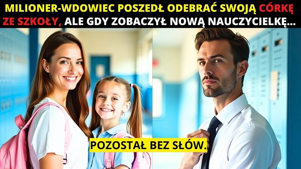 🔴Milioner wdowiec poszedł odebrać swoją córkę ze szkoły, ale gdy zobaczył nową nauczycielkę