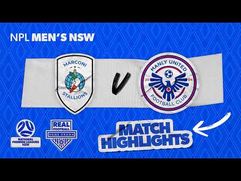 NPL Men's NSW Round 12 Highlights – Marconi v Manly United — football highlights