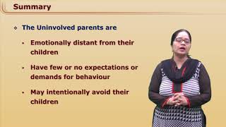 Parenting Style - Uninvolved Style by Ms. Rupal Thakkar