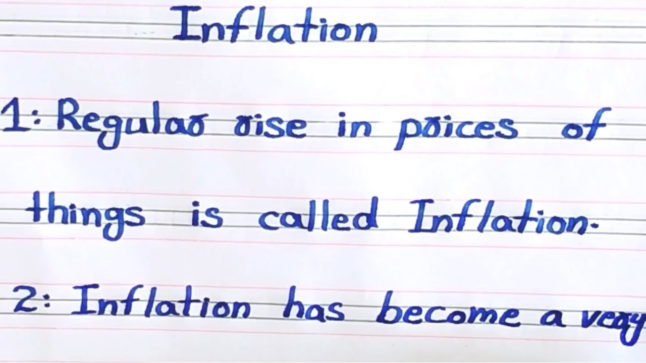 write a essay on inflation