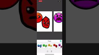 I made the geometry dash difficulty faces by hand draw
