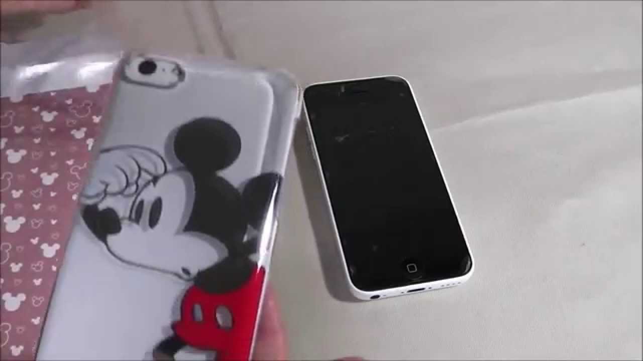 このデザインかわいい ミッキーのイラストのiphoneケース買ってきたよ Iphone5ｃ用ハードケース Youtube