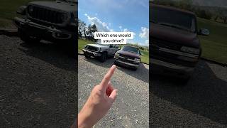 Which one would you drive? #chevy #jeep #truck #car #usedcar