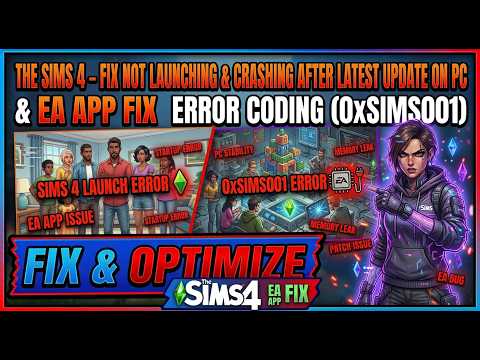 The Sims 4 — Fix Not Launching & Crashing After Latest Update on PC | EA App Fix