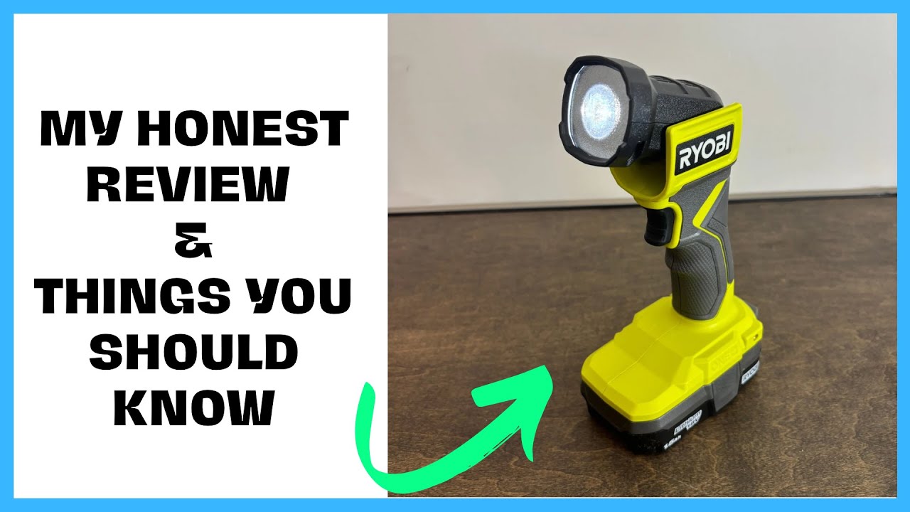 Ryobi 18V Cordless LED Flash Light Review | Would I Buy Again?