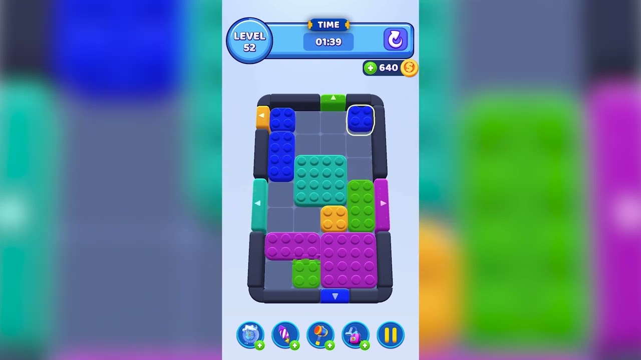 Color Block Jam Level 52 Quick Guide (No Commentary)