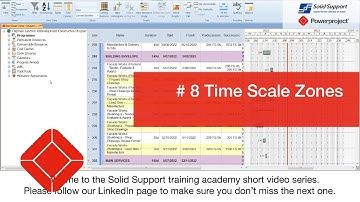 Timescale Zones - Powerproject quick tip # 8