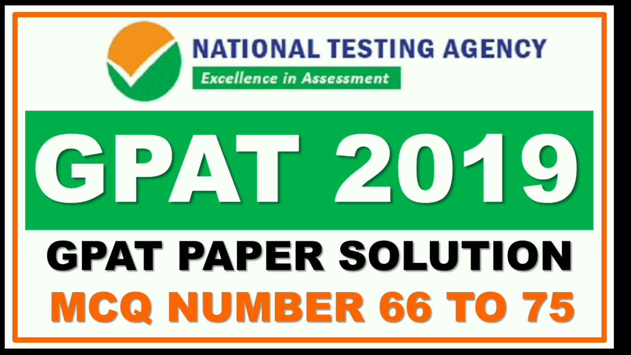 GPAT 2019 PAPER SOLUTION PART-6 MCQ NUNBER 66 TO 75