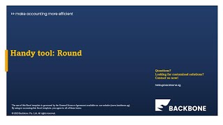 Free Handy Excel Tool for Accountants: Rounding
