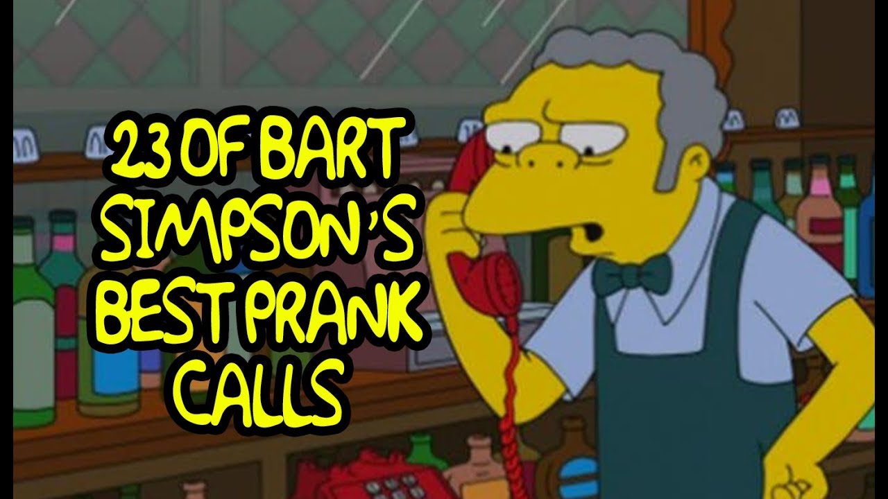 23 Of Bart Simpson's Best Prank Calls - YouTube