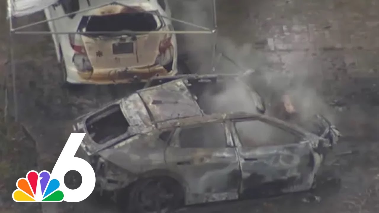 2 dead, 1 critical after car slams into tree, catches fire in Biscayne ...